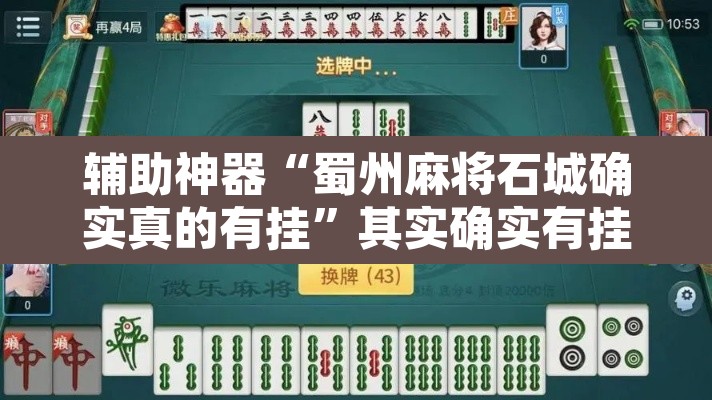 辅助神器“蜀州麻将石城确实真的有挂”其实确实有挂