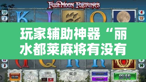 玩家辅助神器“丽水都莱麻将有没有挂”其实确实有挂