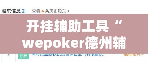 开挂辅助工具“wepoker德州辅助软件作弊挂”其实确实有挂