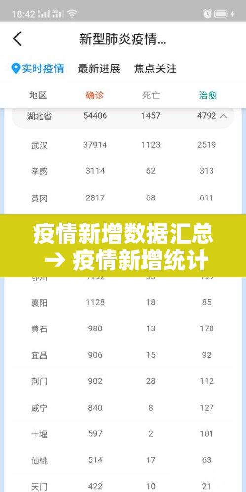 疫情新增数据汇总 → 疫情新增统计表