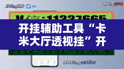 开挂辅助工具“卡米大厅透视挂	”开挂辅助脚本+详细开挂安装教程