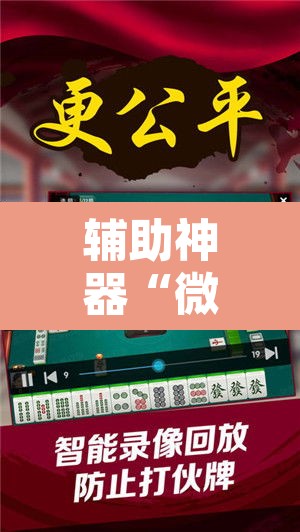 辅助神器“微乐江苏麻将万能开挂器通用版	”其实确实有挂