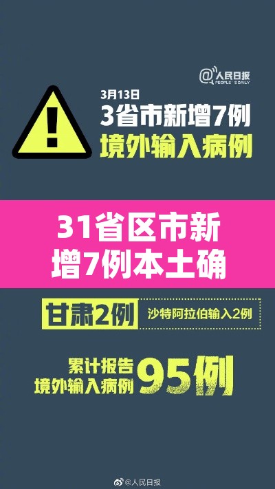 31省区市新增7例本土确诊病例 → 31省区市新增17例本土确诊