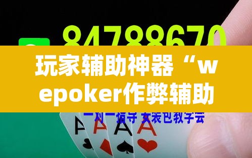玩家辅助神器“wepoker作弊辅助挂	”开挂辅助脚本+详细开挂安装教程
