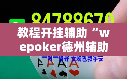 教程开挂辅助“wepoker德州辅助软件 ”其实确实有挂