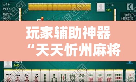 玩家辅助神器“天天忻州麻将三是不是有挂”(透视)其实确实有挂