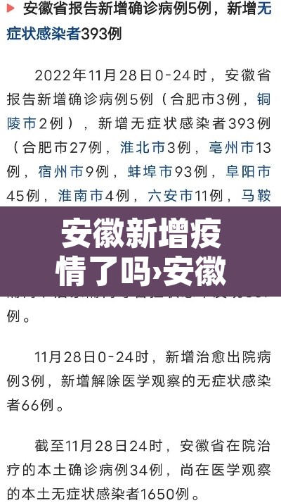 安徽新增疫情了吗›安徽新增疫情最新数据消息 安徽新增疫情了吗›安徽新增疫情最新数据消息