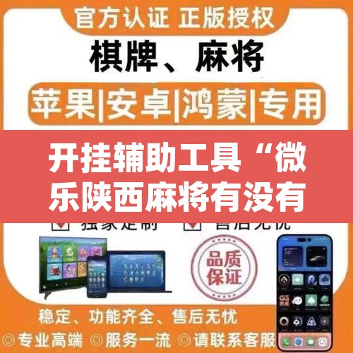 开挂辅助工具“微乐陕西麻将有没有挂”(透视)其实确实有挂