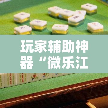 玩家辅助神器“微乐江西麻将小程序必赢神器免费”其实确实有挂