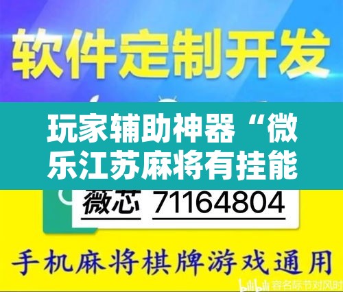 玩家辅助神器“微乐江苏麻将有挂能查出来吗	”其实确实有挂