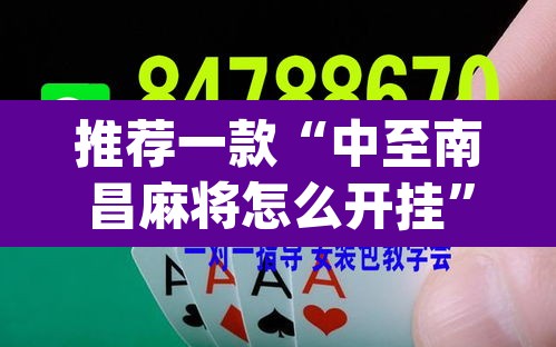 推荐一款“中至南昌麻将怎么开挂”(透视)其实确实有挂