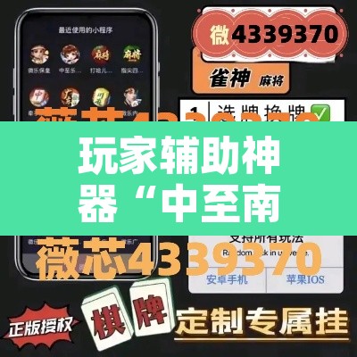 玩家辅助神器“中至南昌麻将到底可以开挂吗”其实确实有挂