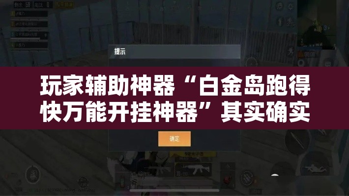 玩家辅助神器“白金岛跑得快万能开挂神器”其实确实有挂