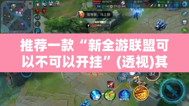 推荐一款“新全游联盟可以不可以开挂”(透视)其实确实有挂