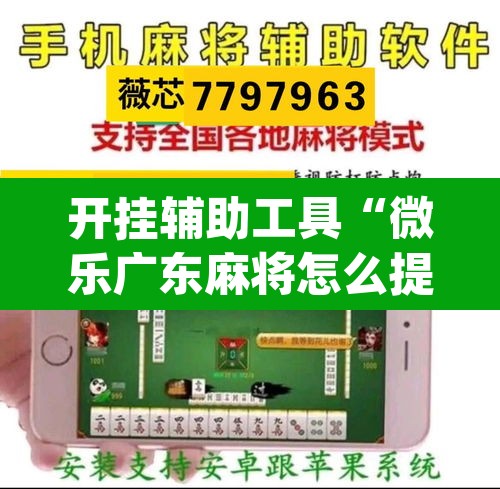 开挂辅助工具“微乐广东麻将怎么提高胜率	”(透视挂)辅助透视教程