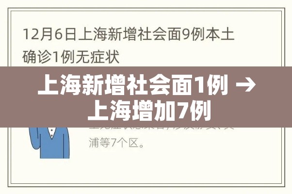 上海新增社会面1例 → 上海增加7例