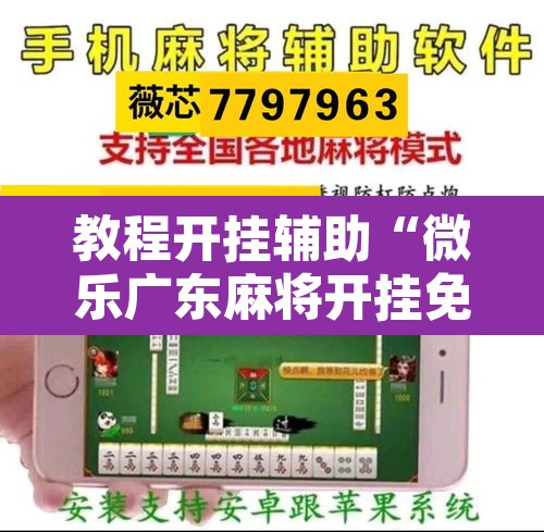 教程开挂辅助“微乐广东麻将开挂免费下载安装”开挂辅助脚本+详细开挂安装教程