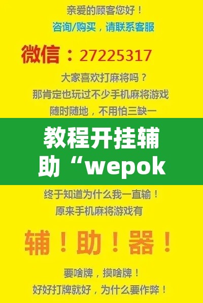 教程开挂辅助“wepoker作弊辅助软件”开挂辅助脚本+详细开挂安装教程