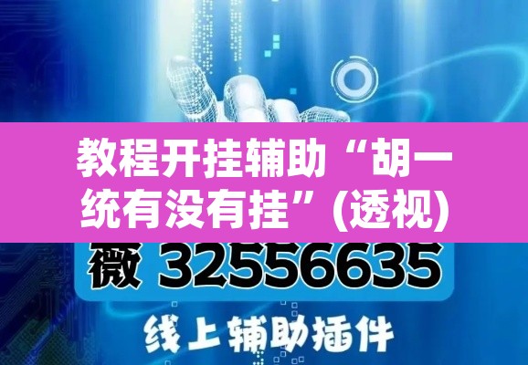 教程开挂辅助“胡一统有没有挂”(透视)其实确实有挂