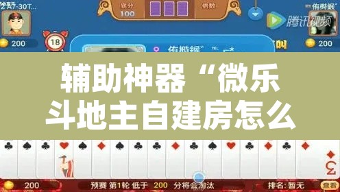 辅助神器“微乐斗地主自建房怎么拿好牌”其实确实有挂