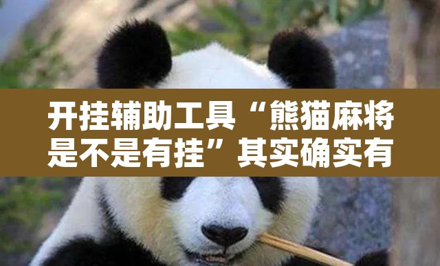 开挂辅助工具“熊猫麻将是不是有挂”其实确实有挂