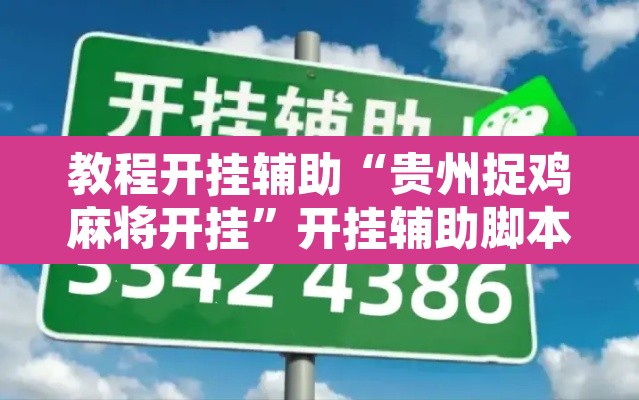 教程开挂辅助“贵州捉鸡麻将开挂”开挂辅助脚本+详细开挂安装教程
