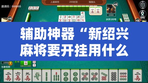 辅助神器“新绍兴麻将要开挂用什么软件”(透视挂)辅助透视教程