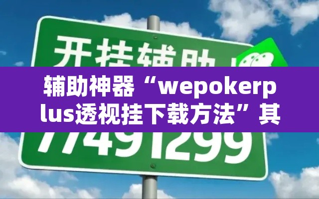 辅助神器“wepokerplus透视挂下载方法”其实确实有挂