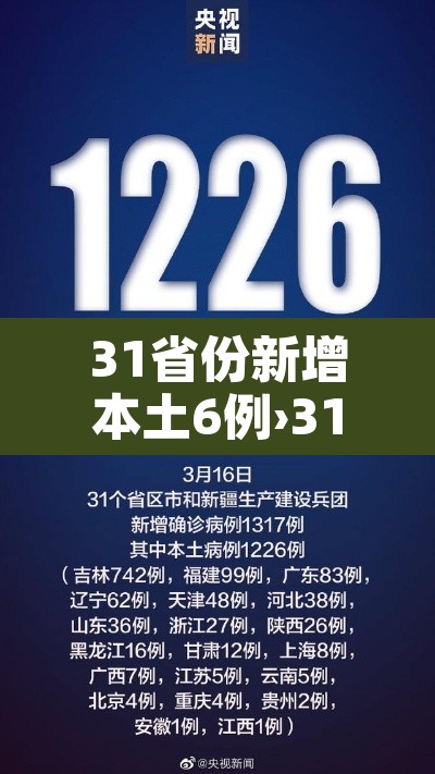 31省份新增本土6例›31省新增本土16例