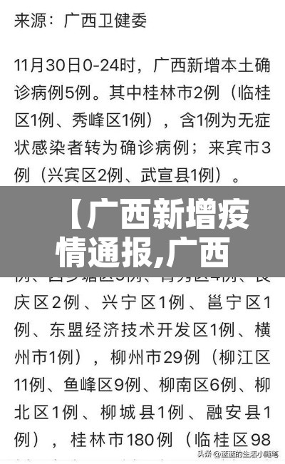 【广西新增疫情通报,广西新增1例详情】 【广西新增疫情通报,广西新增1例详情】