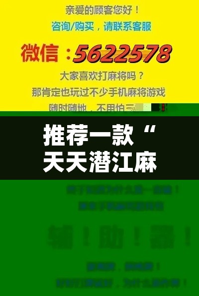 推荐一款“天天潜江麻将是不是有挂吗”其实确实有挂