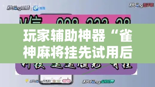 玩家辅助神器“雀神麻将挂先试用后付款”(透视挂)辅助透视教程