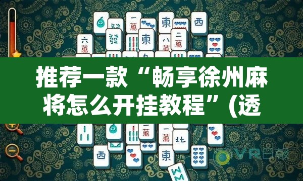 推荐一款“畅享徐州麻将怎么开挂教程	”(透视)其实确实有挂