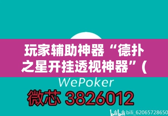 玩家辅助神器“德扑之星开挂透视神器”(透视挂)辅助透视教程