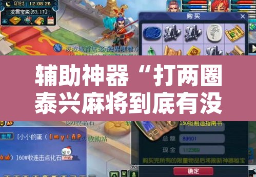 辅助神器“打两圈泰兴麻将到底有没有挂	”其实确实有挂
