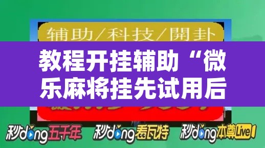 教程开挂辅助“微乐麻将挂先试用后付款”开挂辅助脚本+详细开挂安装教程