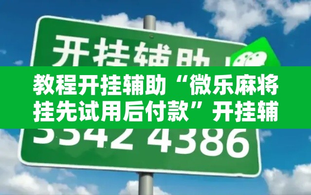 教程开挂辅助“微乐麻将挂先试用后付款	”开挂辅助脚本+详细开挂安装教程