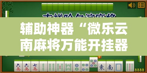 辅助神器“微乐云南麻将万能开挂器	”(透视挂)辅助透视教程