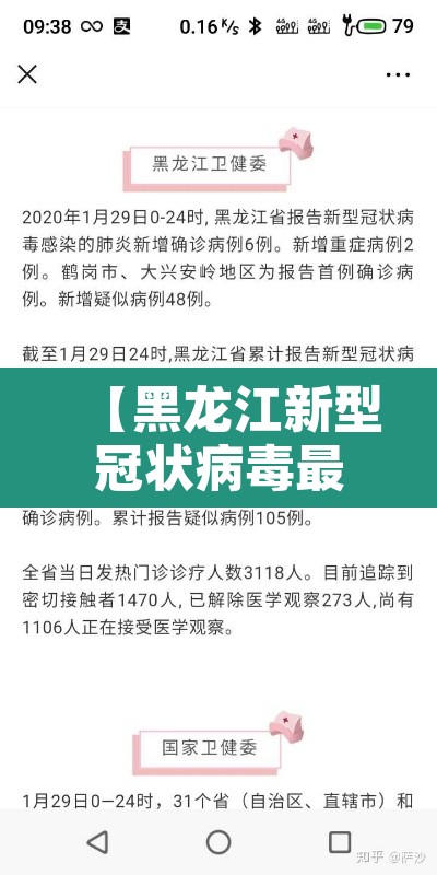 【黑龙江新型冠状病毒最新消息·黑龙江新冠状病毒最新疫情】