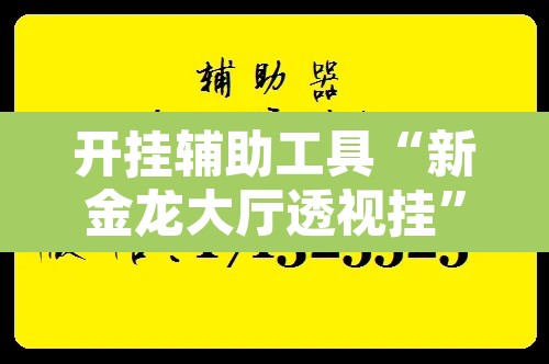 开挂辅助工具“新金龙大厅透视挂	”附辅助神器开挂脚本详细步骤