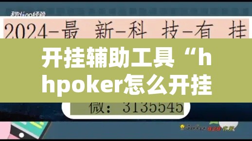 开挂辅助工具“hhpoker怎么开挂教程”其实确实有挂