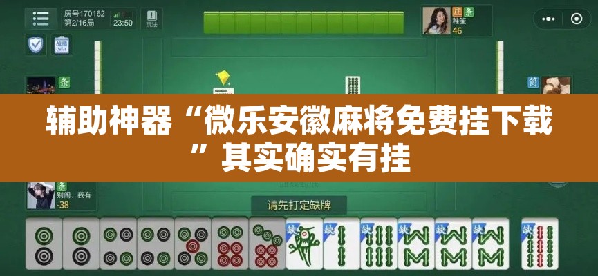 辅助神器“微乐安徽麻将免费挂下载”其实确实有挂