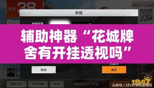 辅助神器“花城牌舍有开挂透视吗”其实确实有挂