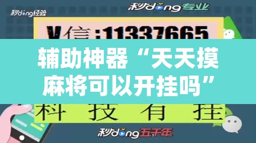 辅助神器“天天摸麻将可以开挂吗”(透视挂)辅助透视教程