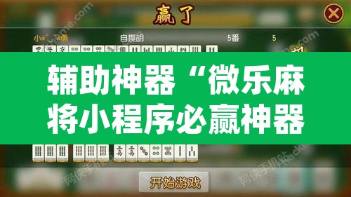 辅助神器“微乐麻将小程序必赢神器免费安装	”(透视挂)辅助透视教程