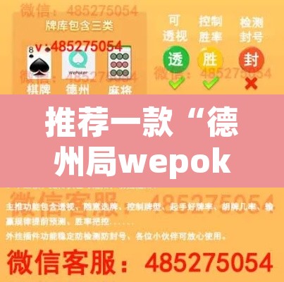 推荐一款“德州局wepoker透视挂	”开挂辅助脚本+详细开挂安装教程