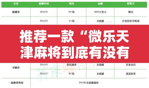 推荐一款“微乐天津麻将到底有没有挂	”开挂辅助脚本+详细开挂安装教程