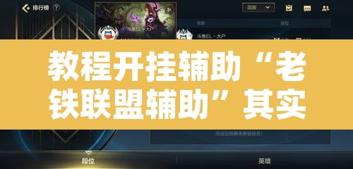 教程开挂辅助“老铁联盟辅助”其实确实有挂