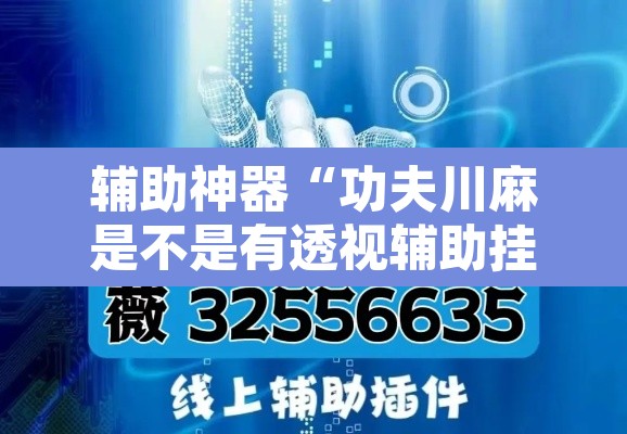 辅助神器“功夫川麻是不是有透视辅助挂”开挂辅助脚本+详细开挂安装教程