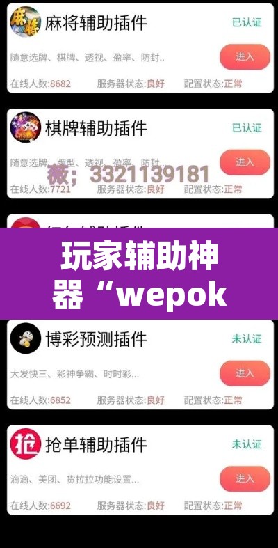 玩家辅助神器“wepoker私人局透视”(透视)其实确实有挂